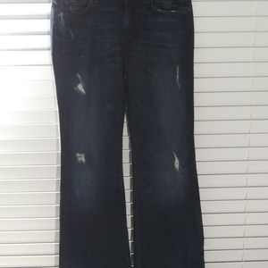 7for all mankind women's Dojo distrssed wide leg